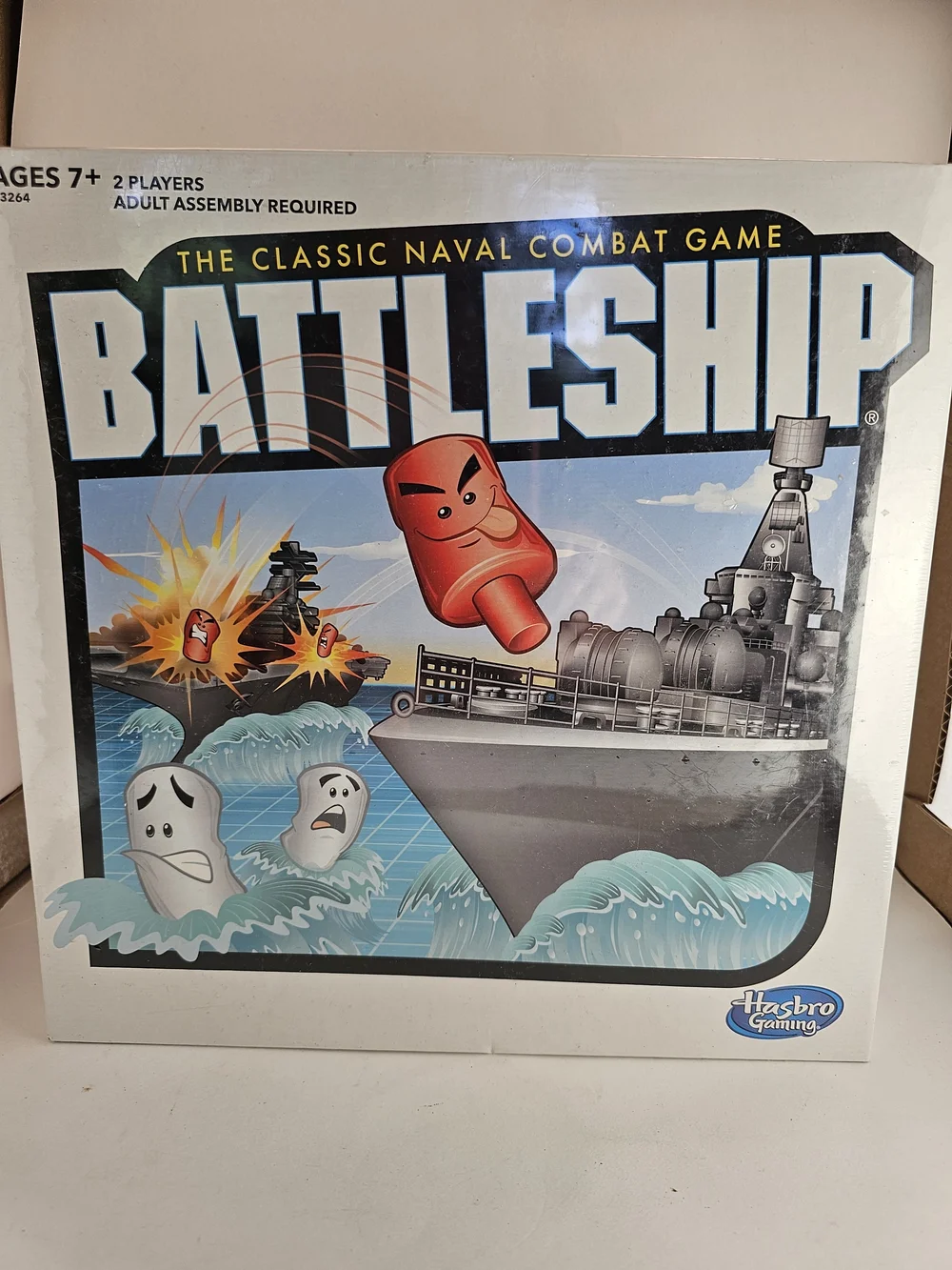 Hasbro Battleship Classic Naval Combat Game - White/Blue Box